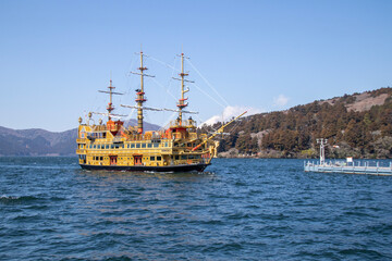 Pirate ship in the Lake Ashi, Japan