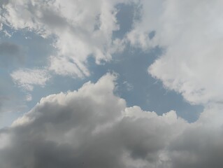 blue sky with clouds