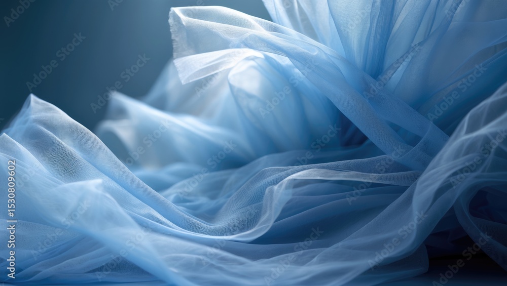 Poster abstract blue background with a dark blue mesh pattern.