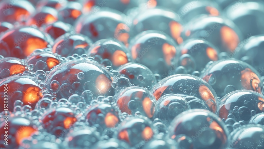 Aufkleber abstract bubble wrap background featuring a closeup of texture with selective focus.