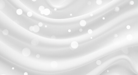 白い光沢布と柔らかな光の背景素材