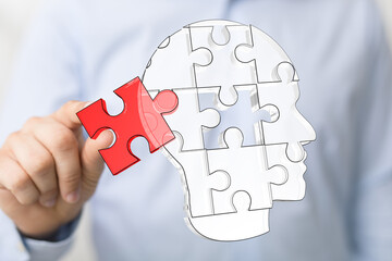 Abstract image representing problem-solving,  critical thinking, and mental wellbeing. Perfect for...