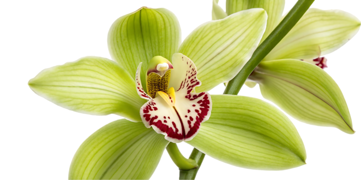 Delicate Green Orchid Flower

