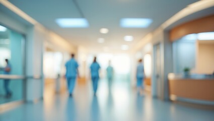 Abstract blur hospital and clinic interior suitable for background use