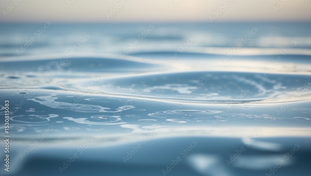 Poster abstract wave reflection on water surface forming intricate patterns.