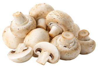 Button Mushrooms Pile