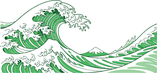 vector illustration of an abstract background, wave, ocean, illustration