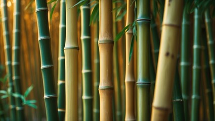 Obraz premium Elegant and pristine natural bamboo.