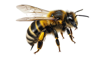 Isolated Detailed Honey Bee