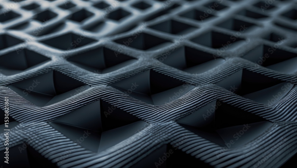 Aufkleber black and white honeycomb background with light effect, creating a striking visual texture.