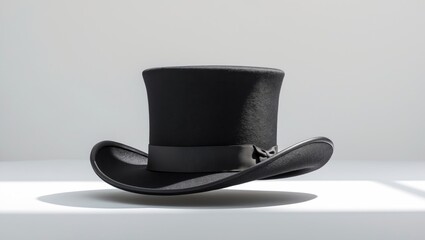 A black tophat depicted against a white background.