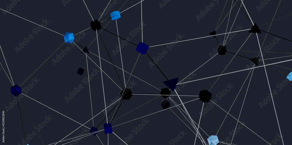 Poster stock photo of abstract network connection. ideal for technology, communication, and digital concept