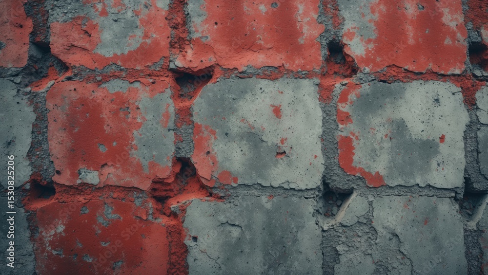 Poster concrete with a pattern. the concrete is old and has a rough texture. the pattern is faded and worn.