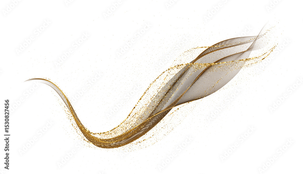 Poster abstract shiny color gold wave design element. merry christmas and happy new year background. bg for