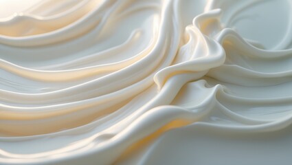 Creamy skincare product closeup showcasing cosmetic cream texture background.