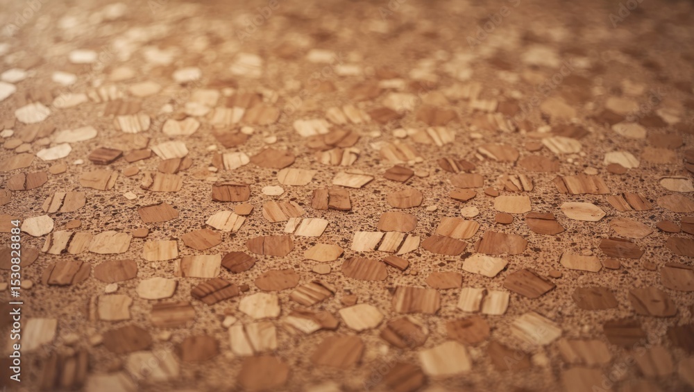 Poster closeup of cork texture showing detailed surface patterns.