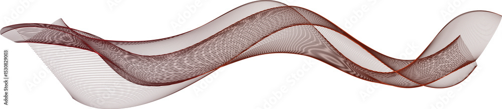 Poster abstract shiny glowing red color wave. transparent wavy lines. elegant luxury background. glowing on