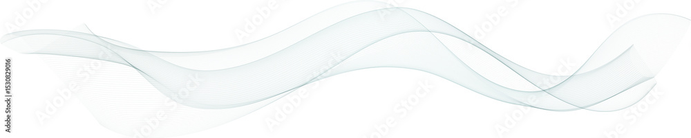 Poster Abstract Thin Wavy Lines. Smoke Wave Background. Curve Pattern. Gradient Blend Swoosh.