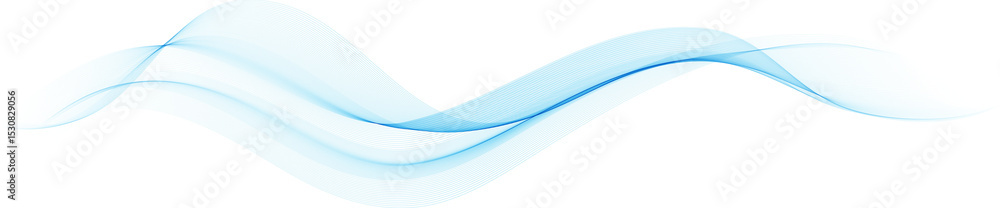 Aufkleber abstract thin wavy lines. smoke wave background. curve pattern. gradient blend swoosh.