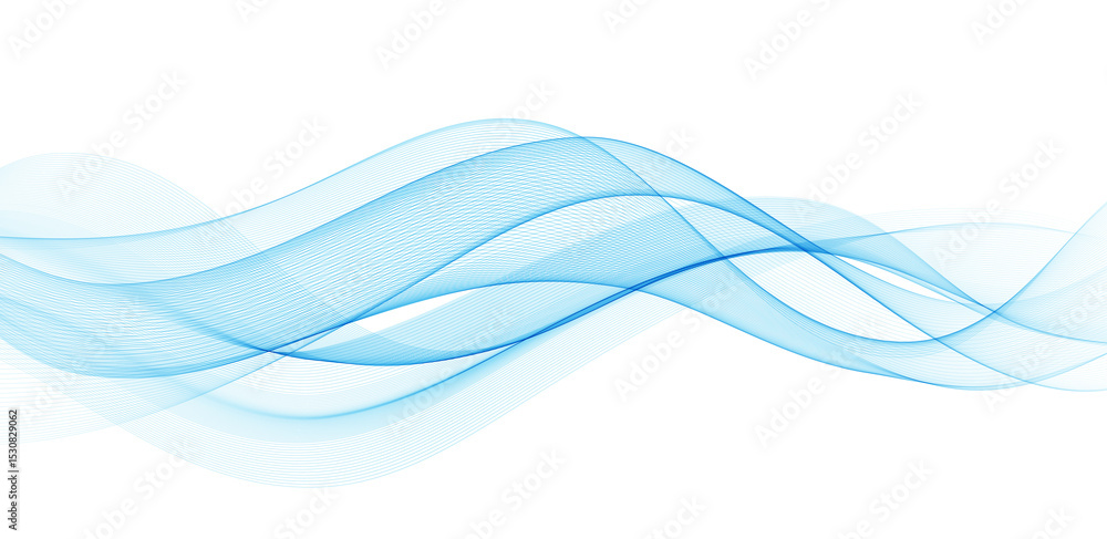 Aufkleber abstract thin wavy lines. smoke wave background. curve pattern. gradient blend swoosh.
