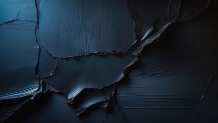 Black stone background viewed from above with ample free copy space.