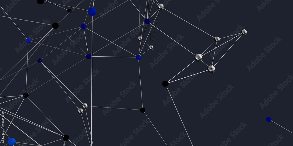 Poster stock photo of an abstract network. perfect for technology, connection, and global concepts.