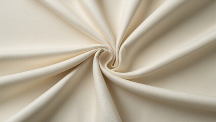 Beige silk cotton fabric wallpaper with a textured background in light cream shade.