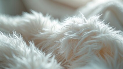 Beige background of a plush fabric with shallow depth of field.