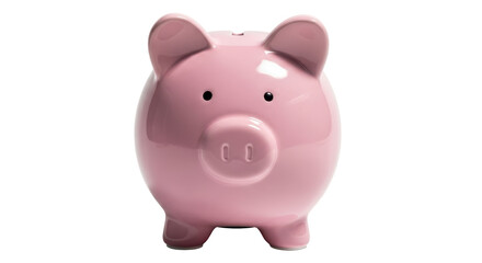 Isolated Pink Piggy Bank