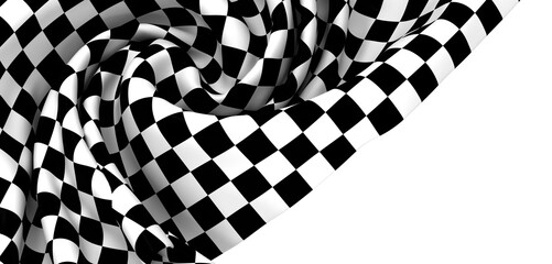 Obraz premium Black and white checkered flag background. Perfect for racing, sports, and competition themes.