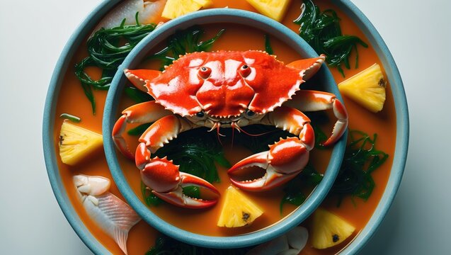 Crab soup known as Parihuela.