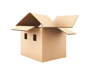 box package delivery cardboard carton packaging isolated shipping gift container brown send transport moving house relocation