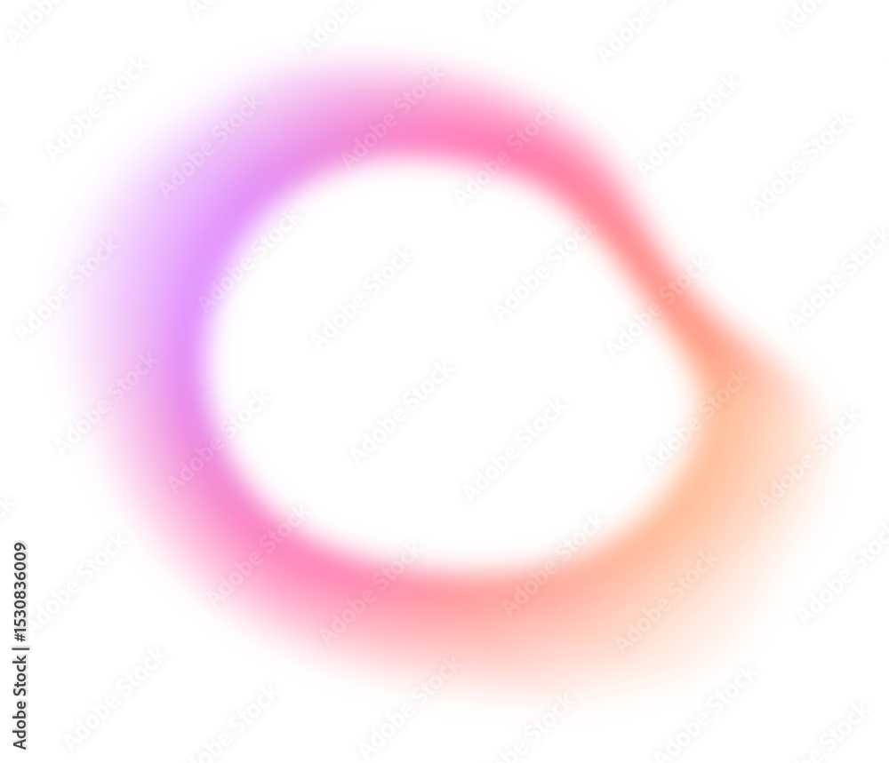 Poster abstract color gradient shape. pink purple orange blurred design element