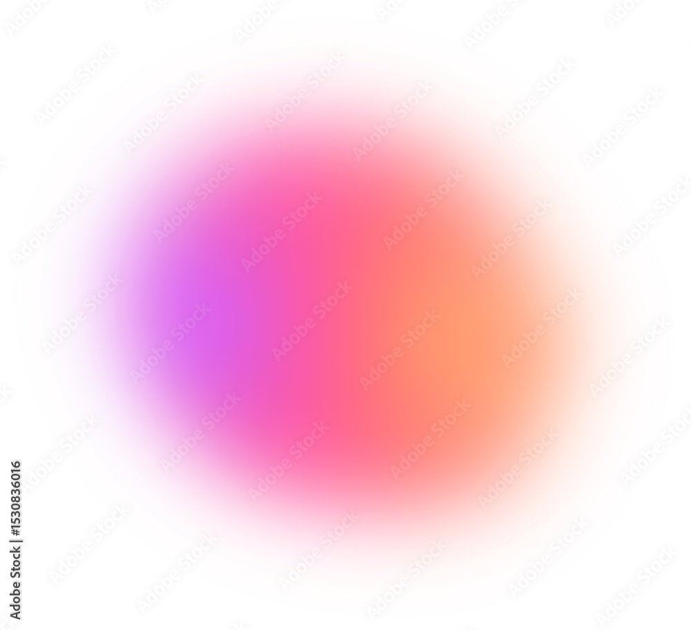 Poster abstract color gradient shape. pink purple orange blurred design element