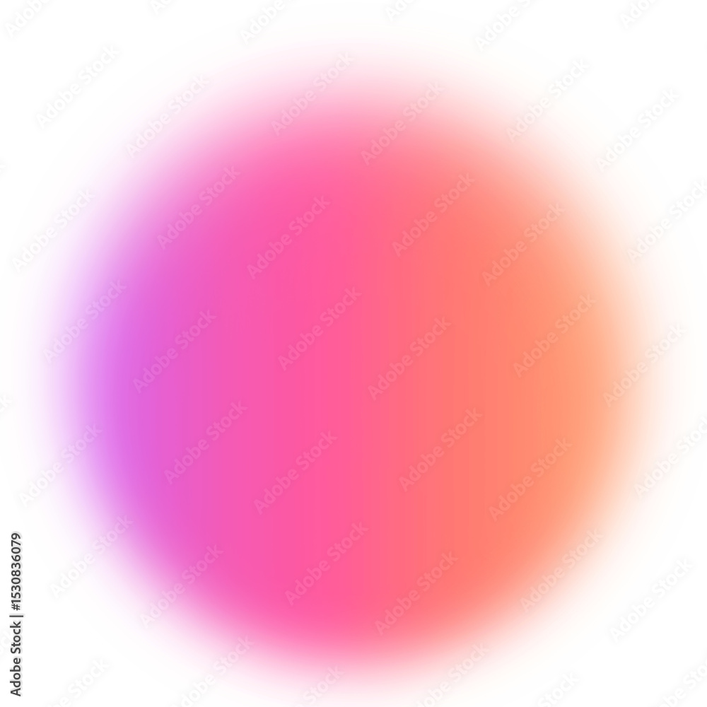 Poster abstract color gradient shape. pink purple orange blurred design element