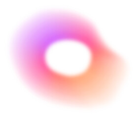 Abstract Color Gradient Shape. Pink Purple Orange blurred Design Element