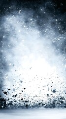 Obraz premium Blizzard snowstorm winter background, ice particles