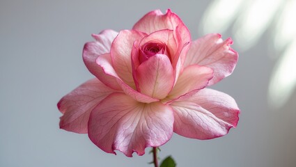 A close-up of some unusually pink flower petals.