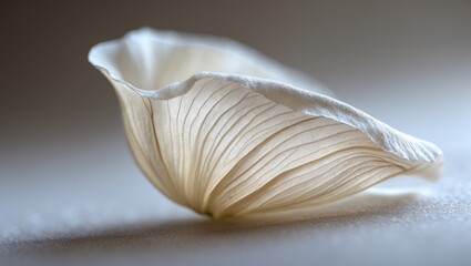 A close-up view of the underside of a petal.