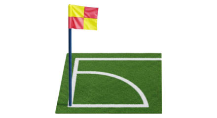 Isolated Corner Flag