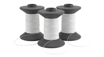 Isolated Rolls of thread