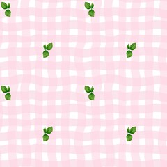 Enjoying a seamless berry-themed background perfect for summer decor and design projects