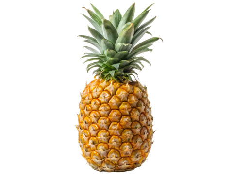   a single pineapple isolated on white background PNG
