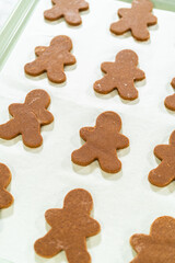 Step-by-Step Process of Making Spiced Gingerbread Cookies