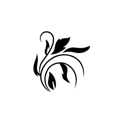 Fototapeta premium floral ornament icon