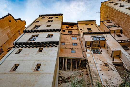 Cuenca, Castilla La Mancha. Espa&ntilde;a. Casas colgantes de Cuenca.