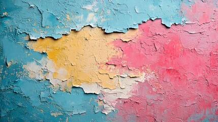 Peeling Paint on Wall - Abstract Background
