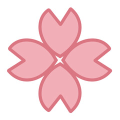 pink flower vector