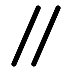 Simple line vector icon of a comment symbol, commonly used in coding, terminal, and developer interfaces. Ideal for apps, websites, dashboards, and coding tools. SVG format, easy to edit and scale.