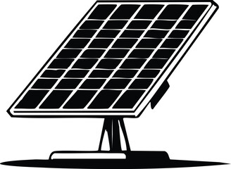 Solar Panel Icon Vector Art - Renewable Energy Technology